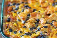 Cheesy Chicken Enchilada Stack