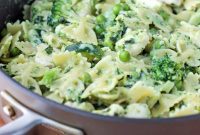 Skillet Chicken Pesto Parmesan Pasta