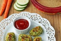 Golden Hummus Garden Bites