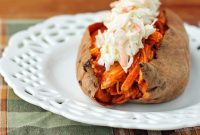 Ultimate Buffalo Chicken Sweet Potato Boats