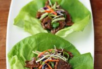 Tender Teriyaki Steak Lettuce Wraps