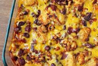 Puffy Biscuit Chili Cheese Dog Bake