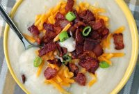 Hearty Slow Cooker Loaded Potato and Cauliflower Chowder