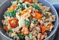 Golden Harvest Farrotto with Chicken and Roasted Butternut