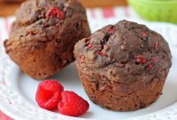 Decadent Chocolate Raspberry Muffins