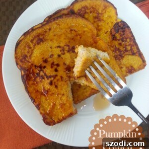 Close-up of freshly cooked Pumpkin French Toast