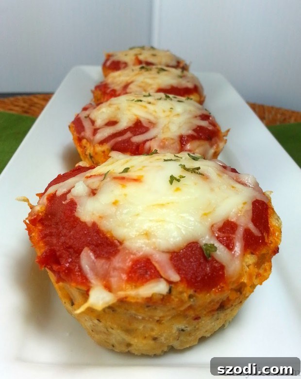 Chicken Parmesan Meatloaf Muffins - A delicious fusion of two comfort food classics
