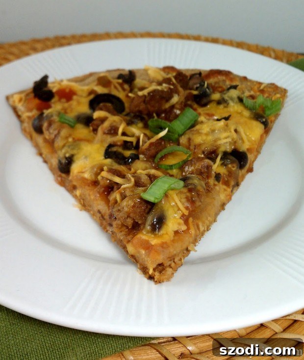 Gourmet Mexican Pizza with Fresh Toppings