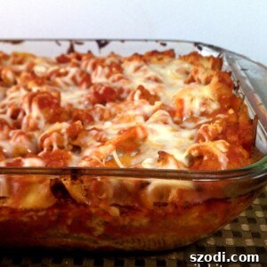 Four Cheese and Sausage Stuffed Shells