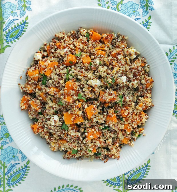Butternut Squash Quinoa Salad - A vibrant, healthy, and delicious meal