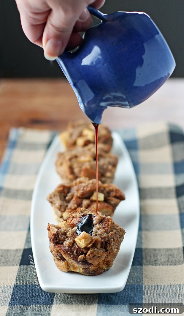 Apple Streusel French Toast Muffins