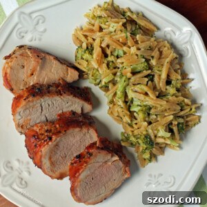 Creamy Cheddar Broccoli Orzo 4 Cheddar Broccoli Orzo served in a bowl