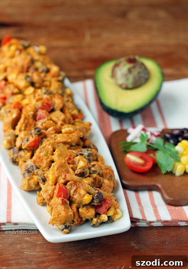 Delicious Taco Chicken Salad ready to be enjoyed