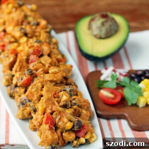 Taco Chicken Salad in a bowl