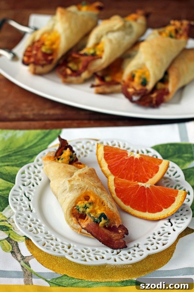 Bacon Egg and Cheese Breakfast Pastries - Voted Best Breakfast Recipe 2017