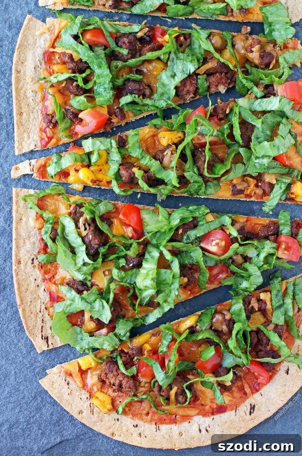 Taco Flatbread - Voted Best Pizza Recipe 2017