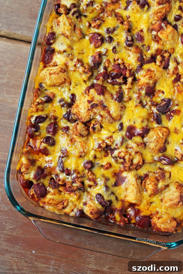 Bubble Up Chili Cheese Dog Casserole