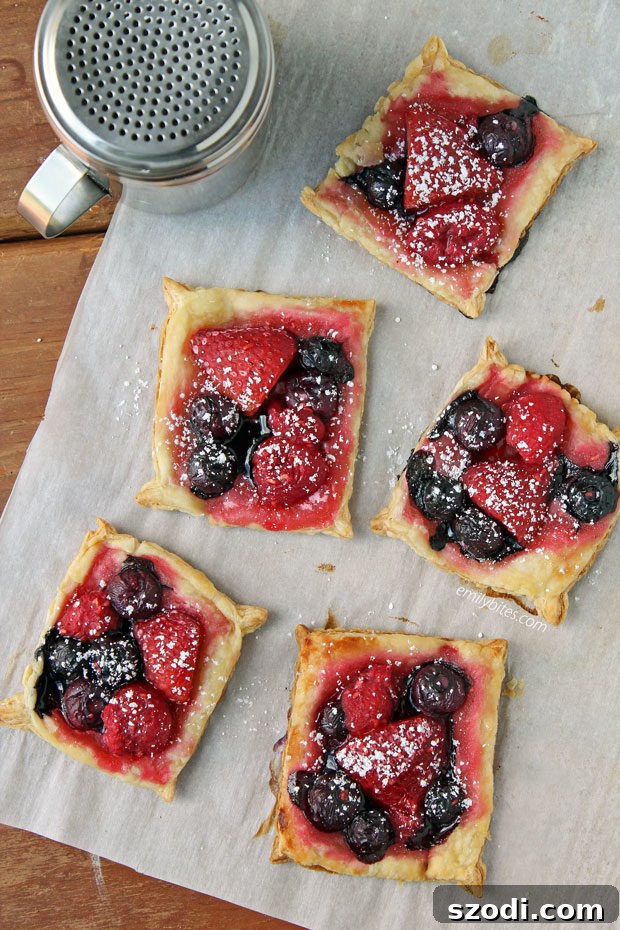 Best Dessert: Mixed Berry Puff Pastry Tarts, a sweet and simple reader-favorite treat for healthy indulgence.