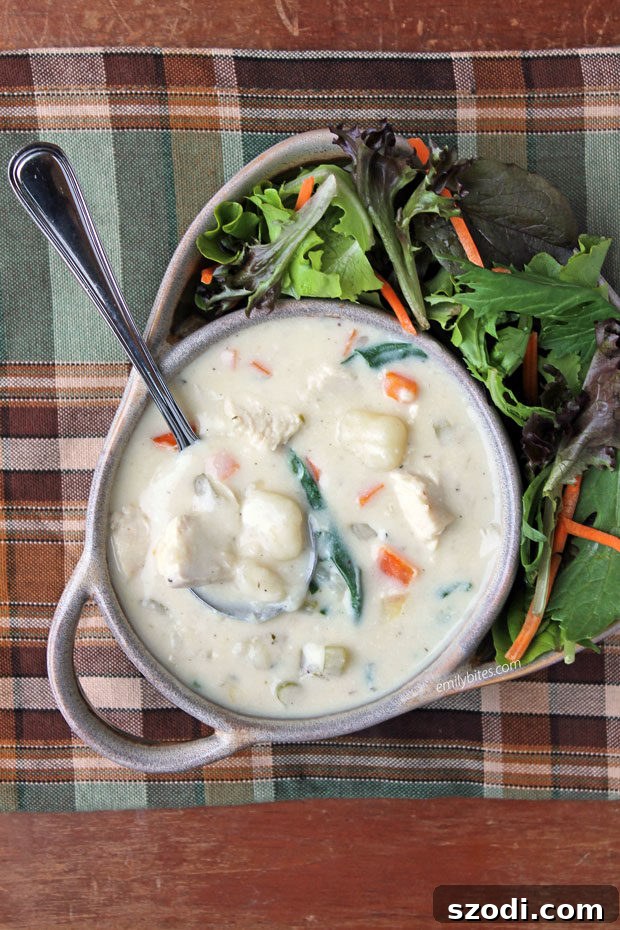 Best Soup: Creamy Chicken and Gnocchi Soup, a reader favorite for ultimate comfort and healthy eating.