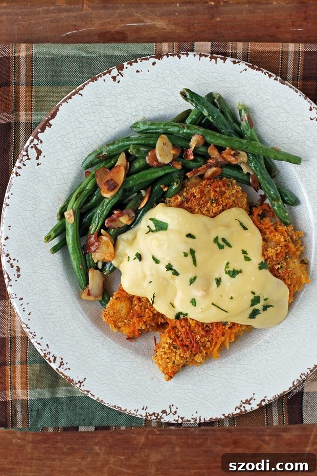 Top Poultry Dish: Crispy Cheddar Chicken with Creamy Sauce, a reader-voted winner for flavor and texture in healthy chicken recipes.