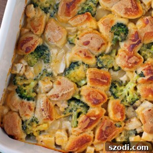 Bubble Up Cheesy Chicken and Broccoli Bake