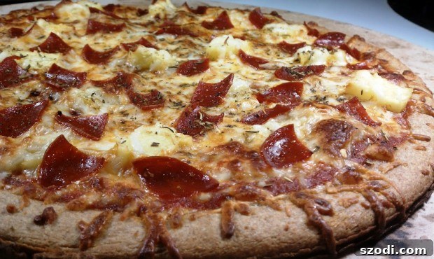 Delicious Homemade Pepperoni and Pineapple Pizza