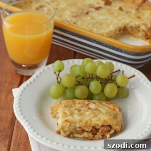 Spicy Sausage Pancake Bake