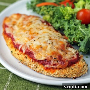 Chicken Parmesan on a plate