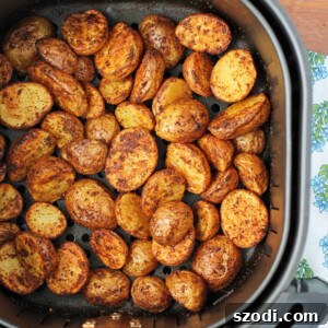 Air Fryer Cajun Potatoes in the air fryer