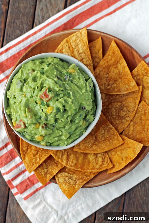 Fiesta Guacamole 2 Loaded Guacamole with a side of chips
