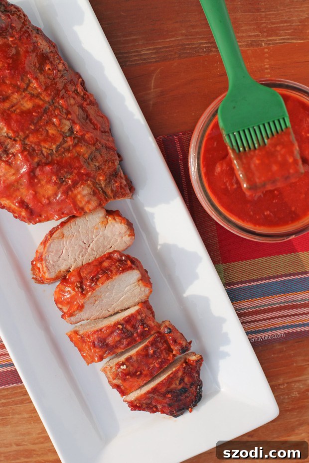 Raspberry Chipotle BBQ Sauce with Pork Tenderloin