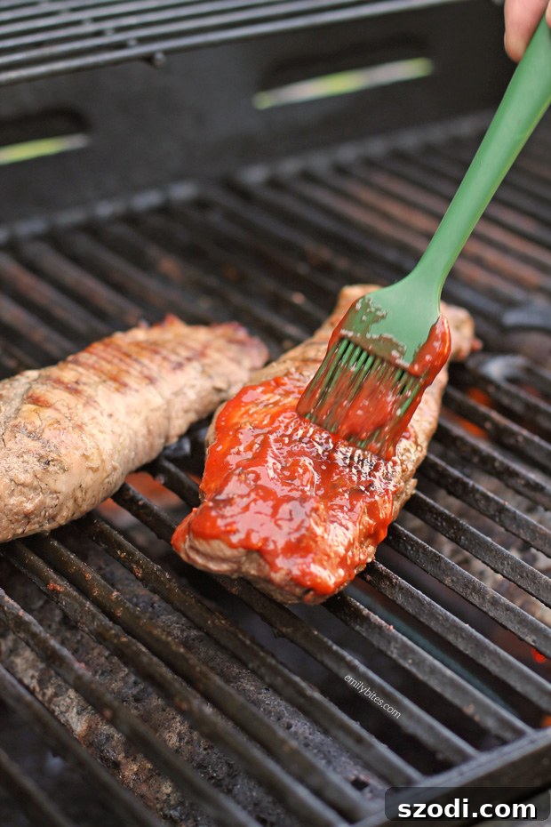 Raspberry Chipotle BBQ Sauce with Pork Tenderloin