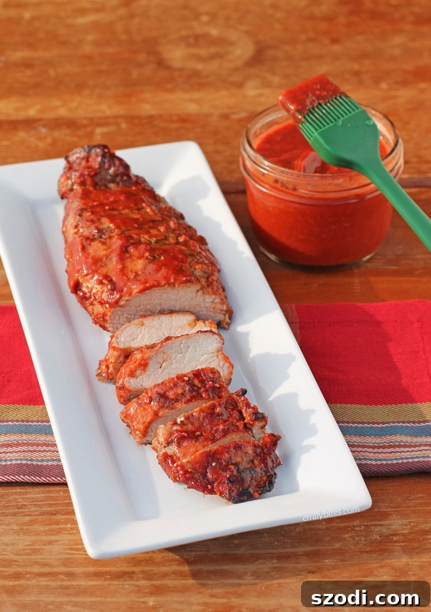 Raspberry Chipotle BBQ Sauce with Pork Tenderloin