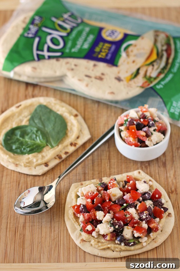 Hellenic Flatbread Crisps 2 Delicious Greek Snack Flats with Hummus, Feta, and Olives