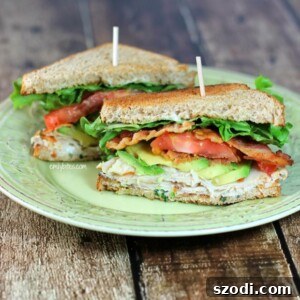 California Club Sandwich with all ingredients
