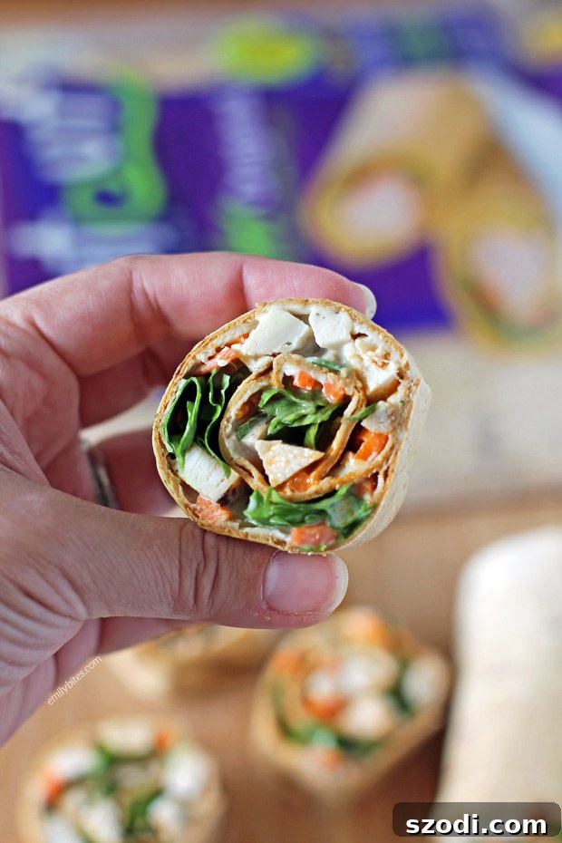 Buffalo Chicken Pinwheel Wraps