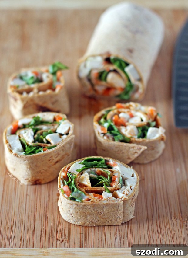 Buffalo Chicken Pinwheel Wraps