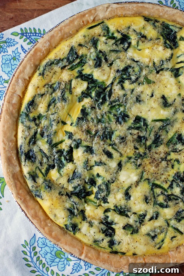 Spinach Feta Quiche