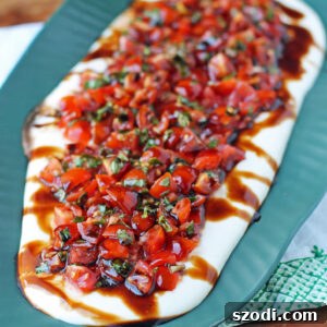 Whipped Feta Bruschetta Dip on a platter