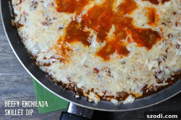 Beefy Enchilada Skillet Dip