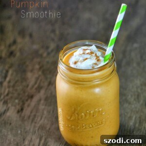Pumpkin Smoothie with whipped cream